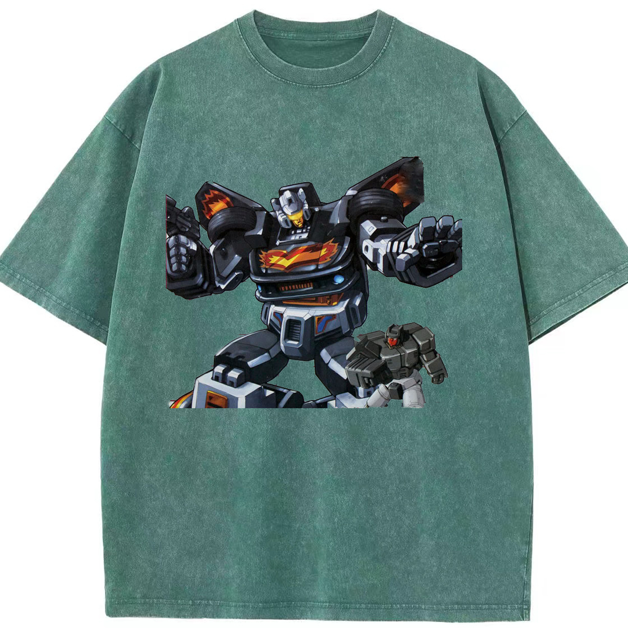 （画像用）  綿100% ヴィンテージ風 半袖Tシャツ（フロントプリント）